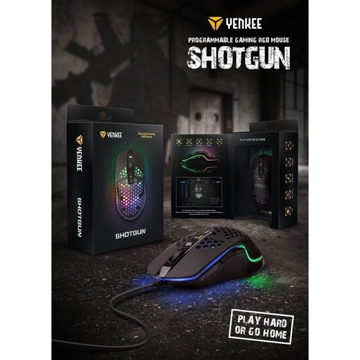 YENKEE YMS 3030BK Shotgun USB Black (45015501) (UA) ; Підключення: провідне;