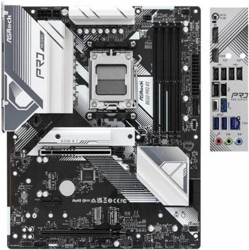 ASRock B650 Pro RS (EU) Бренд: ASRock; Тип роз'єму CPU: Socket AM5;