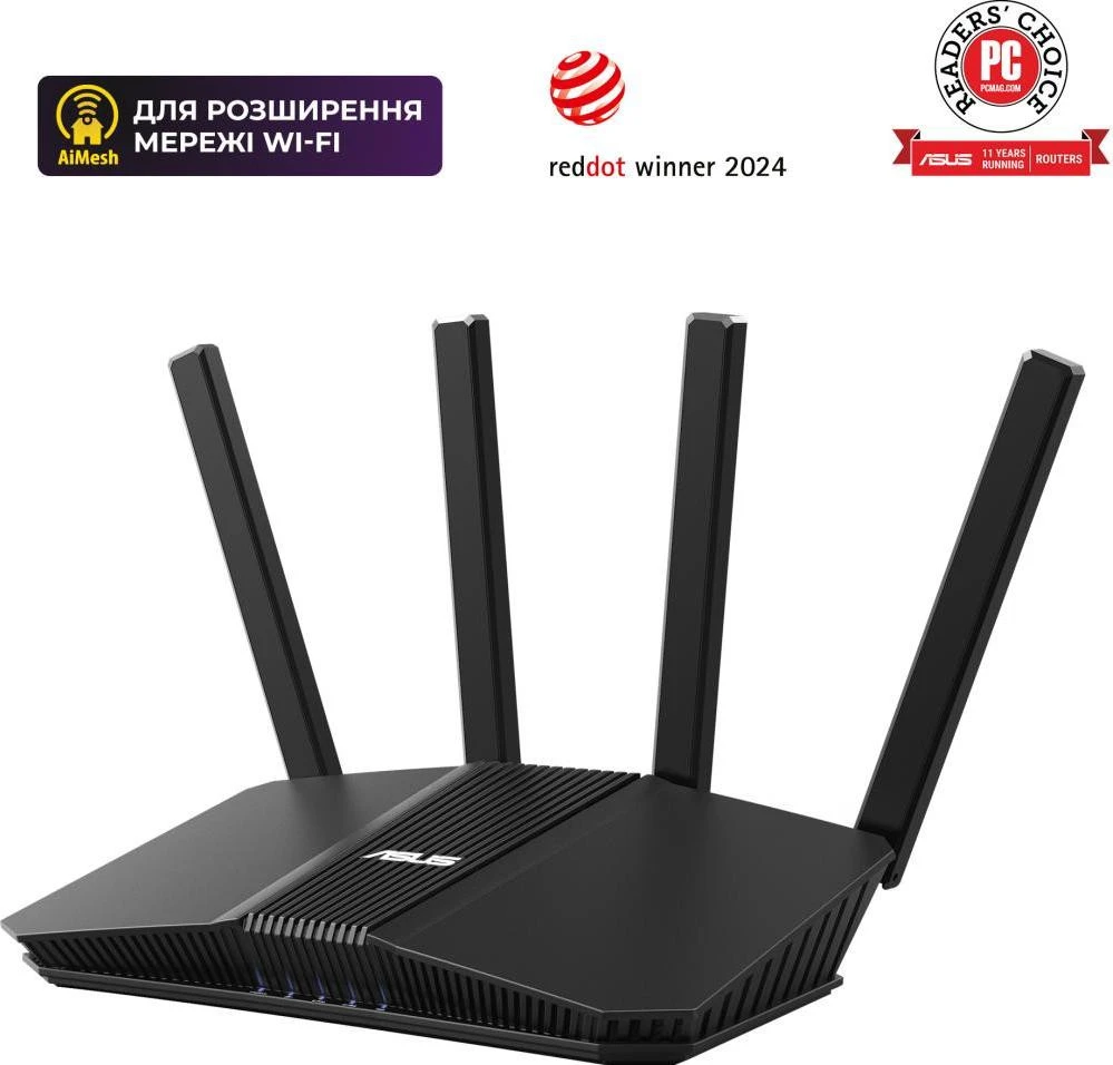 ASUS RT-BE58U BE3600 (90IG0910-MO3C00) (EU) Бренд: ASUS; Стандарт: 802.11be (Wi-Fi 7);