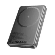Power Bank Hoco Q26A 10000mAh PD/QC 20W USB-C 3in1 MagSafe (metal gray)