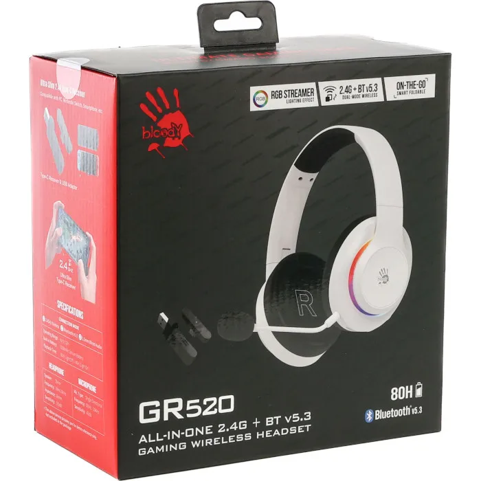 A4Tech Bloody GR520 Wireless White Тип: геймерские (игровые);