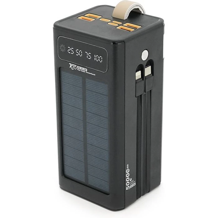 7GO 50000mAh PD/22.5 Solar Black (GPW-01 / 45006) (UA) Ємність: 50000 mAh; Призначення: для