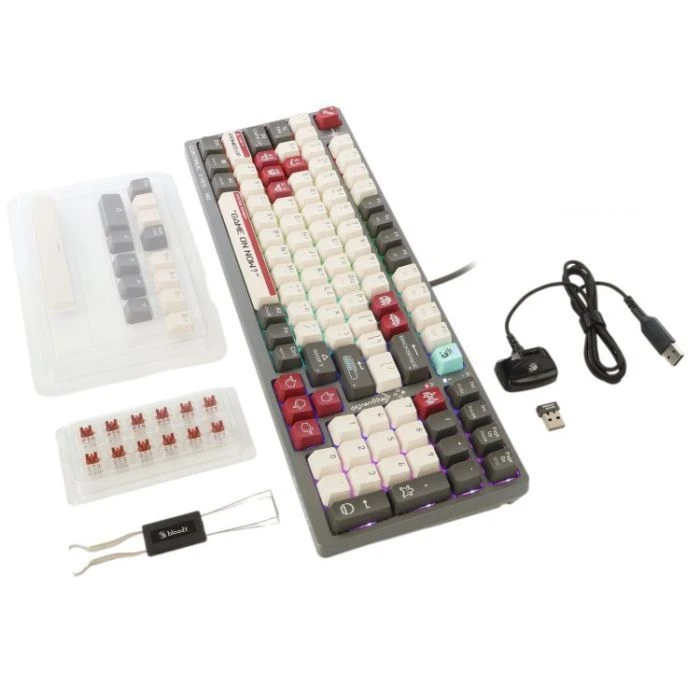 A4Tech Bloody WS98 Wireless/Bluetooth/USB UA Pixels Red (4711421001090) (UA) Тип: с подсветкой,игровая;