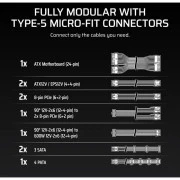 Corsair 750W RM750x Shift ATX 3.1 (CP-9020298-EU) (UA)
