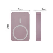 EMOS 10000mAh WI1046, 20W, Wireless, salmon (B0551S) (UA)