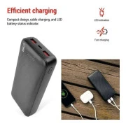 EMOS 20000mAh AlphaQ3, 22.5W, black (B0572B) (UA)