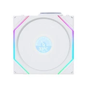 Кулер для корпусу Lian Li Повітряне охолодження для ПК LIAN LI UNI Fan TL WIRELESS LCD 120-1 REVERSE, (G99.12RTLLCD1W1W.00) (UA)