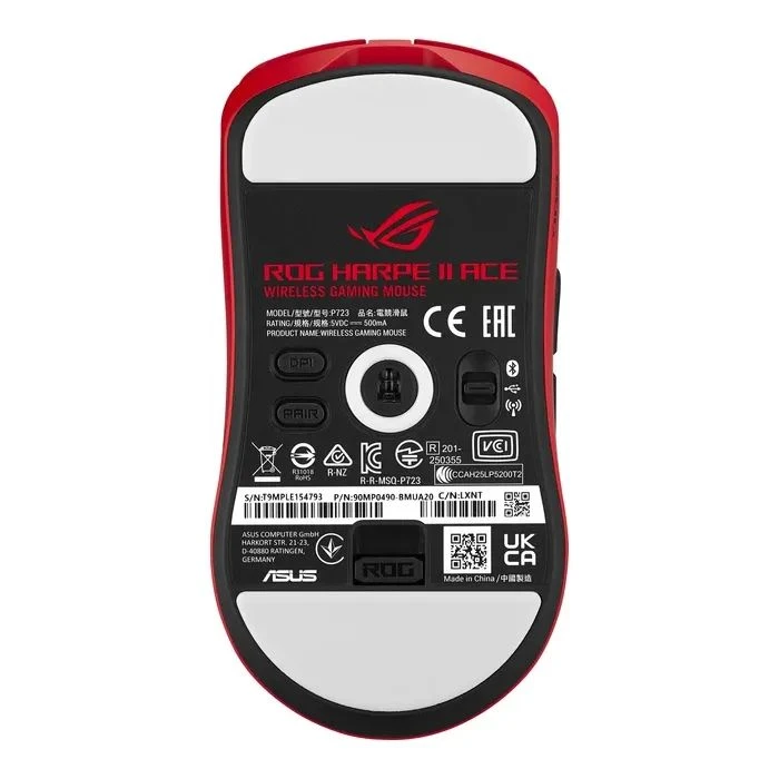 ASUS ROG Harpe II Ace Bluetooth/Wireless/USB Red (90MP0490-BMUA20) (UA)