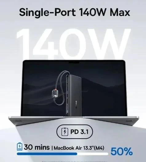 Baseus Enerfill FC41 145W 25000mAh Black (E0028H, E0028H01) (UA)