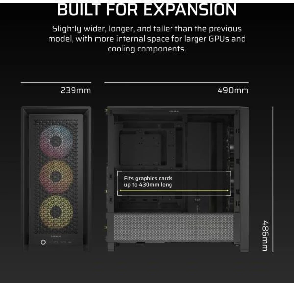 Corsair FRAME 4000D RS ARGB Black (CC-9011296-WW) (UA)