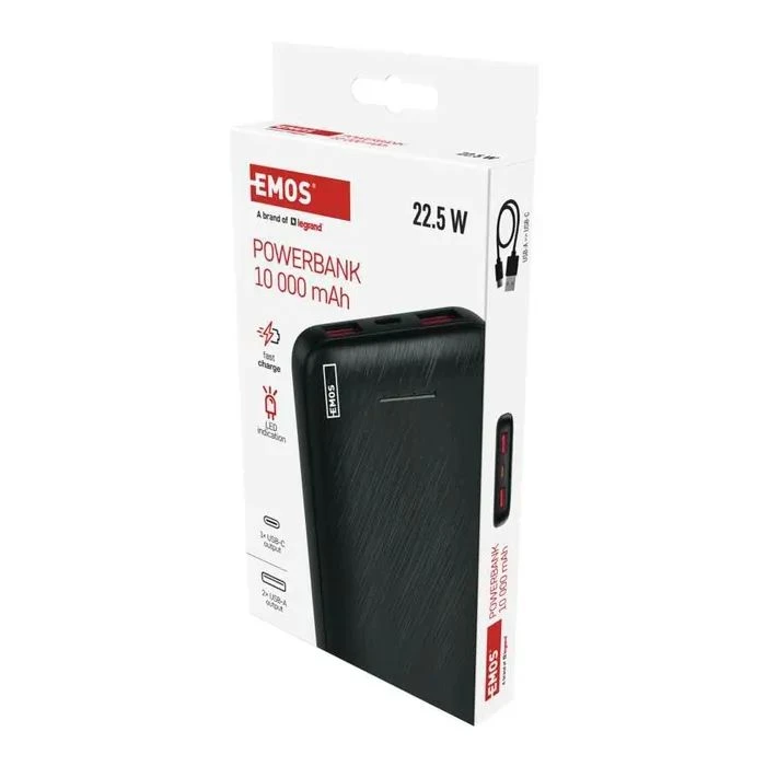 EMOS 10000mAh AlphaQ3, 22.5W, black (B0571B) (UA)