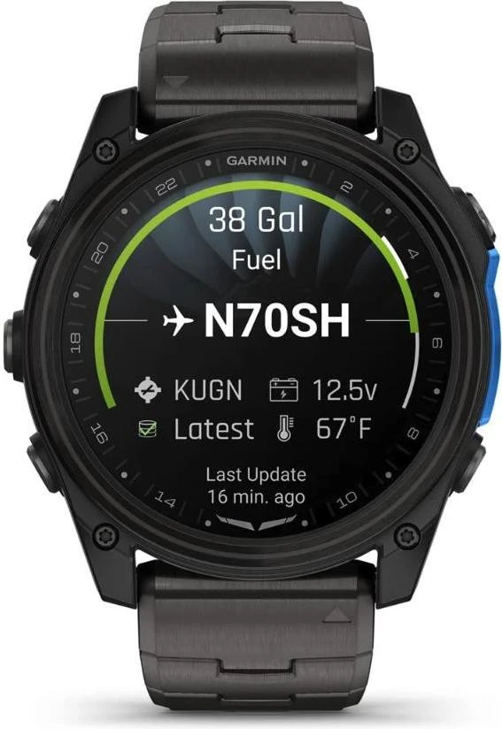 Garmin D2 Mach 2 51mm Carbon Gray DLC Titanium w. Vented Titanium Bracelet (010-02905-31) (UA)