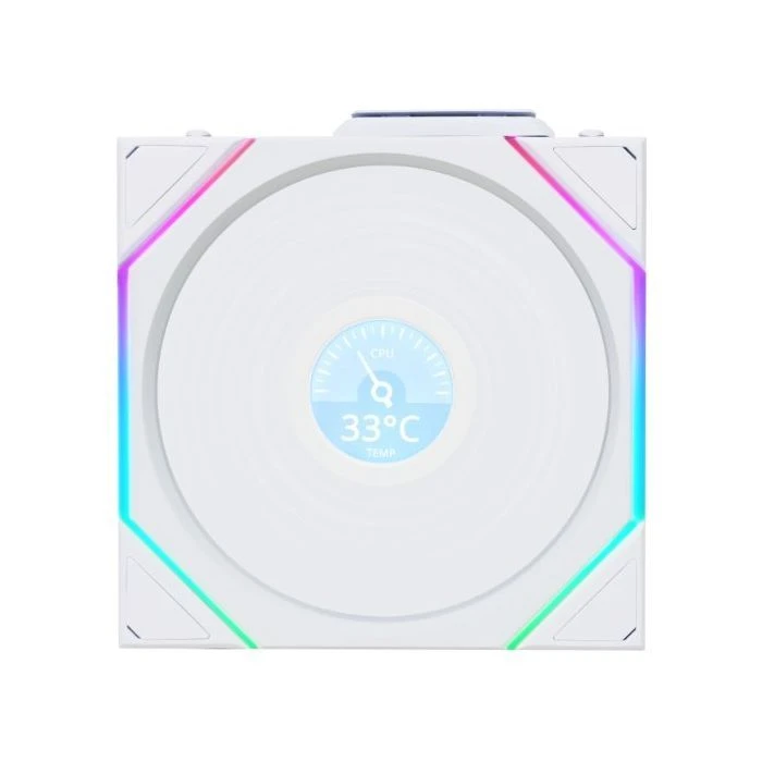 Кулер для корпуса Lian Li Повітряне охолодження для ПК LIAN LI UNI Fan TL WIRELESS LCD 120-1 REVERSE, (G99.12RTLLCD1W1W.00) (UA)