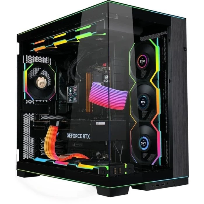 Кулер для корпусу Lian Li UNI Fan SL WIRELESS LCD 120-3, Black (G99.12SLLCD1W3B.00) (UA)