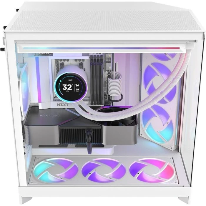 NZXT H9 Flow RGB Dual-Chamber White (CM-H92FW-R1) (UA)