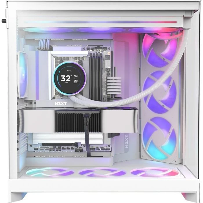 NZXT H9 Flow RGB Dual-Chamber White (CM-H92FW-R1) (UA)