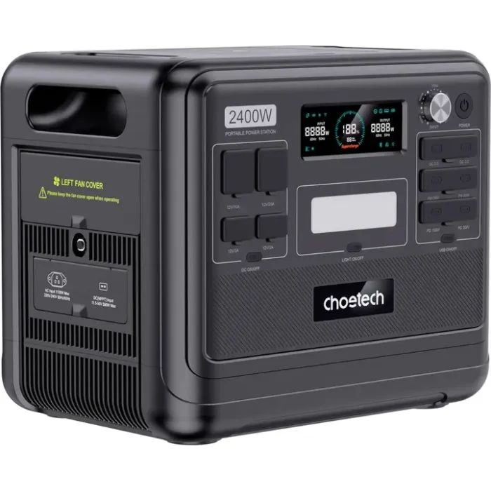 Зарядна станція Choetech BS008-BQB 2400W 2048Wh (BS008-BQB) (UA)