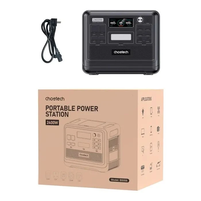 Зарядна станція Choetech BS008-BQB 2400W 2048Wh (BS008-BQB) (UA)