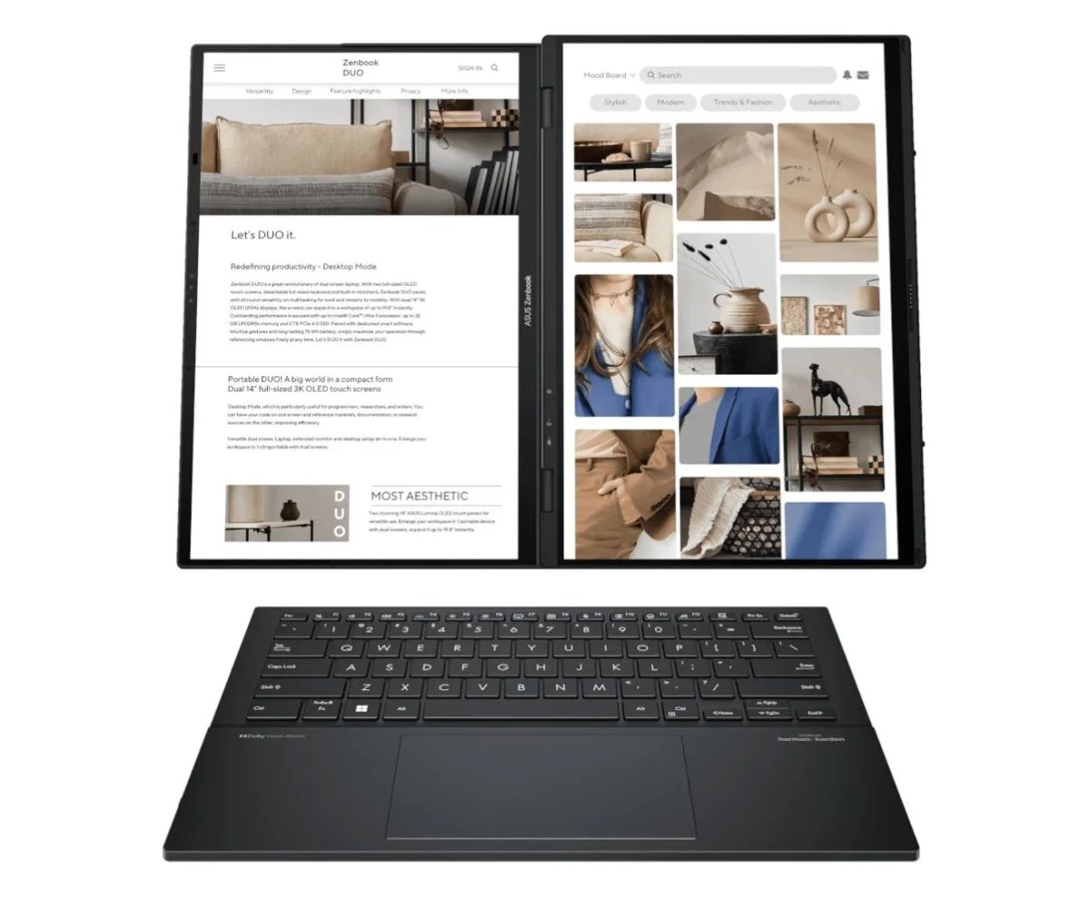 ASUS Zenbook Duo Ultra 7-255H/32GB/1TB/Win11 OLED Touch (UX8406CA-QL121W)