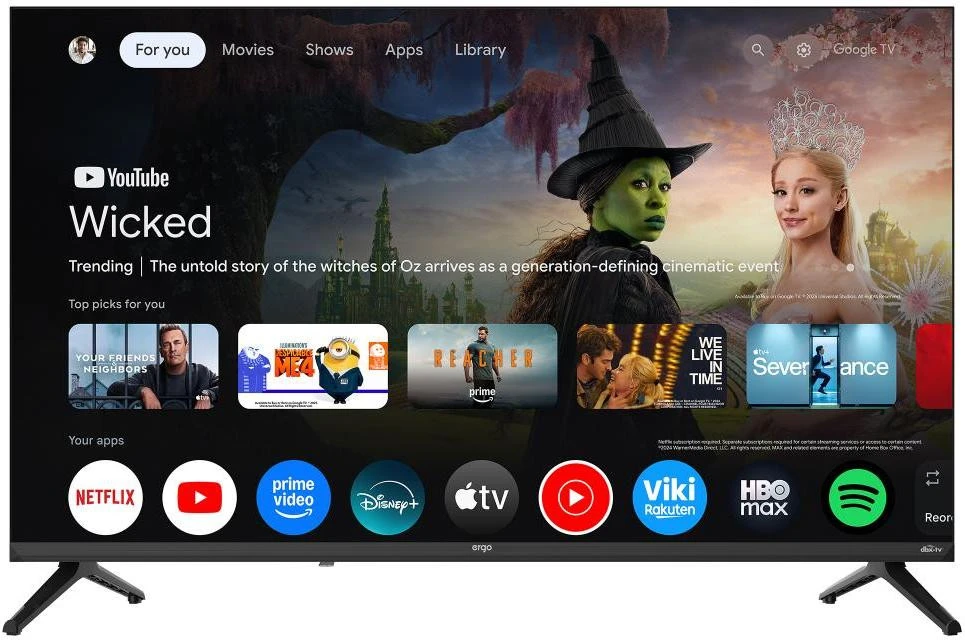 ERGO 32JHQ7500 (UA) Бренд: ERGO; Діагональ, дюйм: 32;