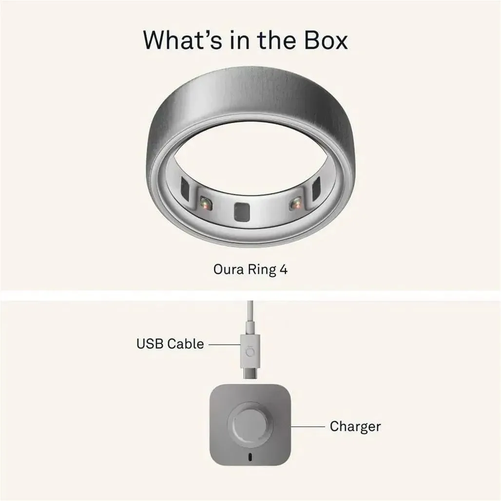 Oura Ring 4 Brushed Silver Size 12 (JZ90-54220-12) Бренд: Oura; Линейка: Ring 4; Размер