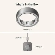 Oura Ring 4 Brushed Silver Size 12 (JZ90-54220-12)