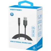 Vention USB 2en1 AUX jack TRRS Ear(CVEBC) (UA)