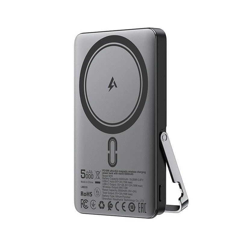 Acefast M16 Magnetic 5000mAh 18W Black (6974316283997) (UA)