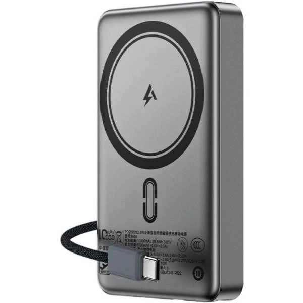 Acefast M18 Magnetic 10000mAh 22.5W Black (6974316284017) (UA)