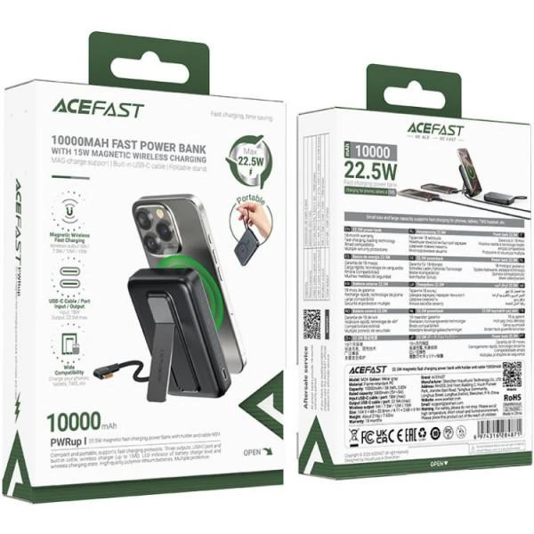 Acefast M24-10000 10000mAh Metal Gray (6974316284871) (UA)