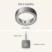 Oura Ring 4 Brushed Silver Size 12 (JZ90-54220-12)