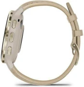 Смарт-годинники Garmin Venu 3S Soft Gold S. Steel Bezel з корпусом French Gray та шкіряним ремінцем (010-02785-55)