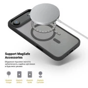 Чехол для мобильного телефона Armorstandart Unit MagCase Apple iPhone 17 Air Black + Orange Button Set (ARM90582) (UA)