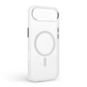 Чехол для мобильного телефона Armorstandart Unit MagCase Apple iPhone 17 Air Clear Silver + Pink Button Set (ARM90584) (UA)