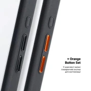 Чехол для мобильного телефона Armorstandart Unit MagCase Apple iPhone 17 Black + Orange Button Set (ARM90579) (UA)