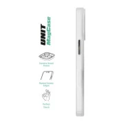 Чехол для мобильного телефона Armorstandart Unit MagCase Apple iPhone 17 Clear Silver + Orange Button Set (ARM90581) (UA)