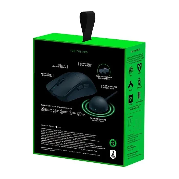 Razer Viper V4 PRO Wireless Black (RZ01-05630100-R3G1) (UA) Тип: Игровые; Подключение: