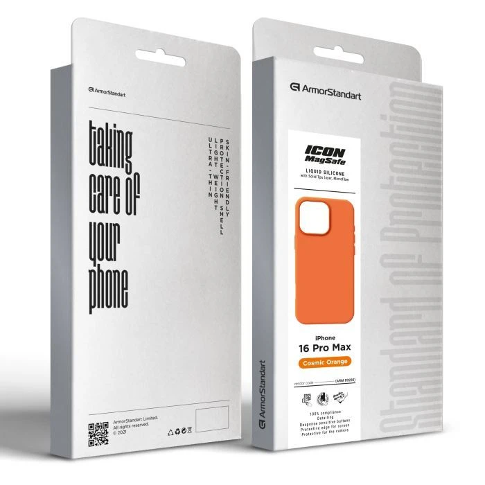 Чохол для мобільного телефону Armorstandart Icon2 MagCase Apple iPhone 16 Pro Max Cosmic Orange (ARM89280) (UA)