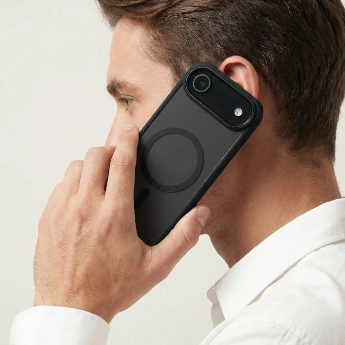 Чохол для мобільного телефону Armorstandart Unit MagCase Apple iPhone 17 Air Black + Orange Button Set (ARM90582) (UA)