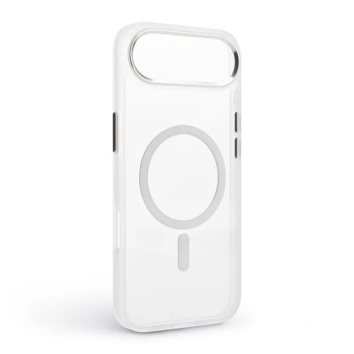 Чохол для мобільного телефону Armorstandart Unit MagCase Apple iPhone 17 Air Clear Silver + Orange Button Set (ARM90583) (UA)