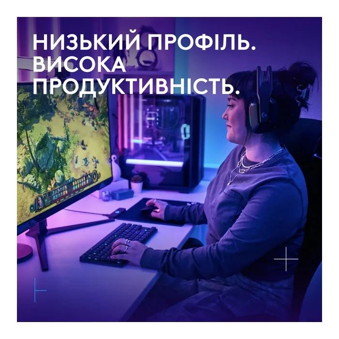 Logitech G515 TKL Lightspeed GL Tactile RGB Wireless/Bluetooth/USB UA Black (920-014075) (UA)