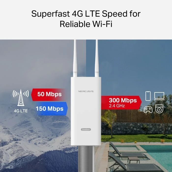 Маршрутизатор Mercusys MB118-4G (UA)