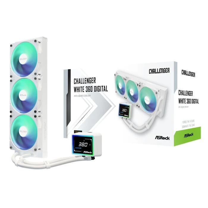 Система рідинного охолодження ASRock CHALLENGER WHITE 360 DIGITAL (UA)