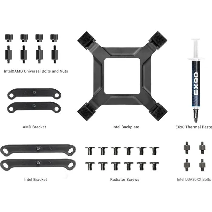 Система жидкостного охлаждения PcCooler DA360 Pro ARGB BK (UA)