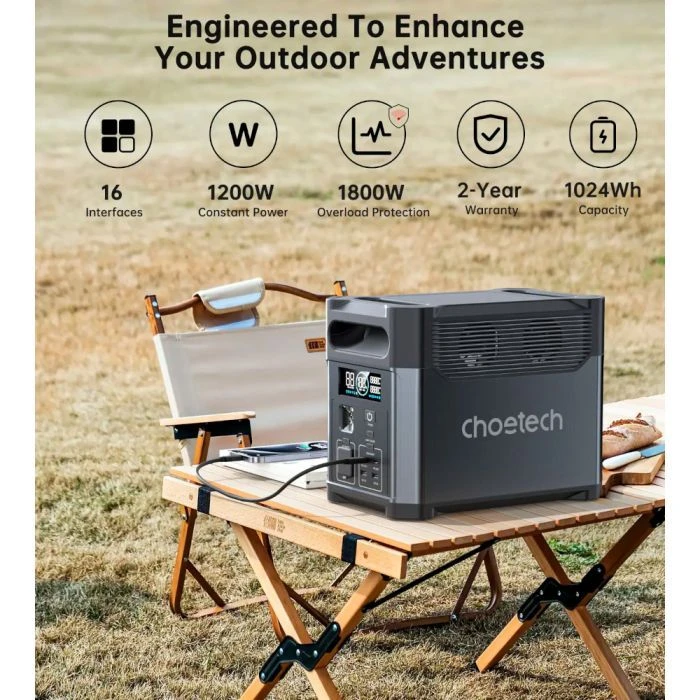 Зарядная станция Choetech BS0061 1200W 1024Wh (BS061) (UA)