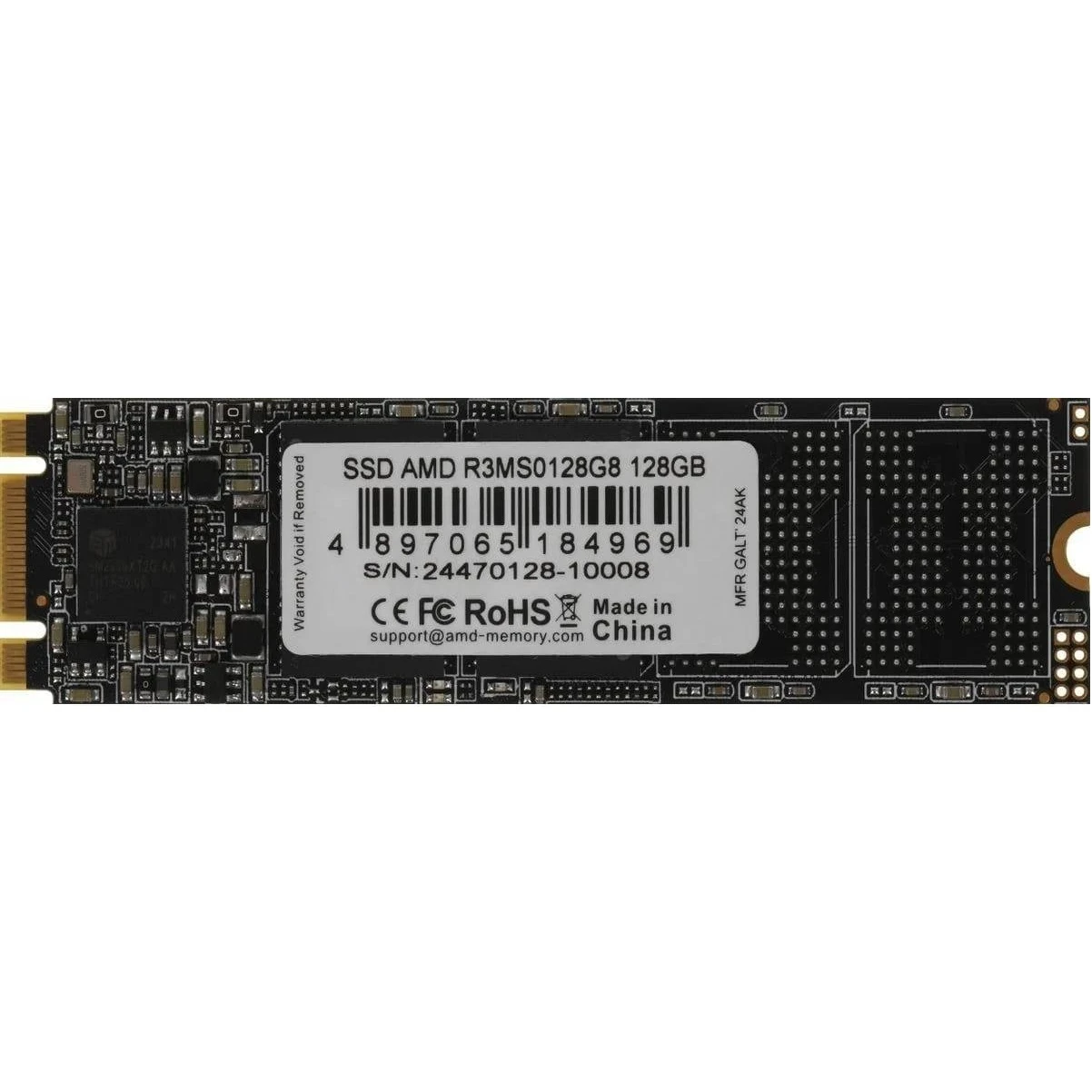 128GB AMD Radeon R3 M.2 2280 SATA III 3D NAND TLC (R3MS0128G8) (UA) Потребление энергии: 1.90 Вт;