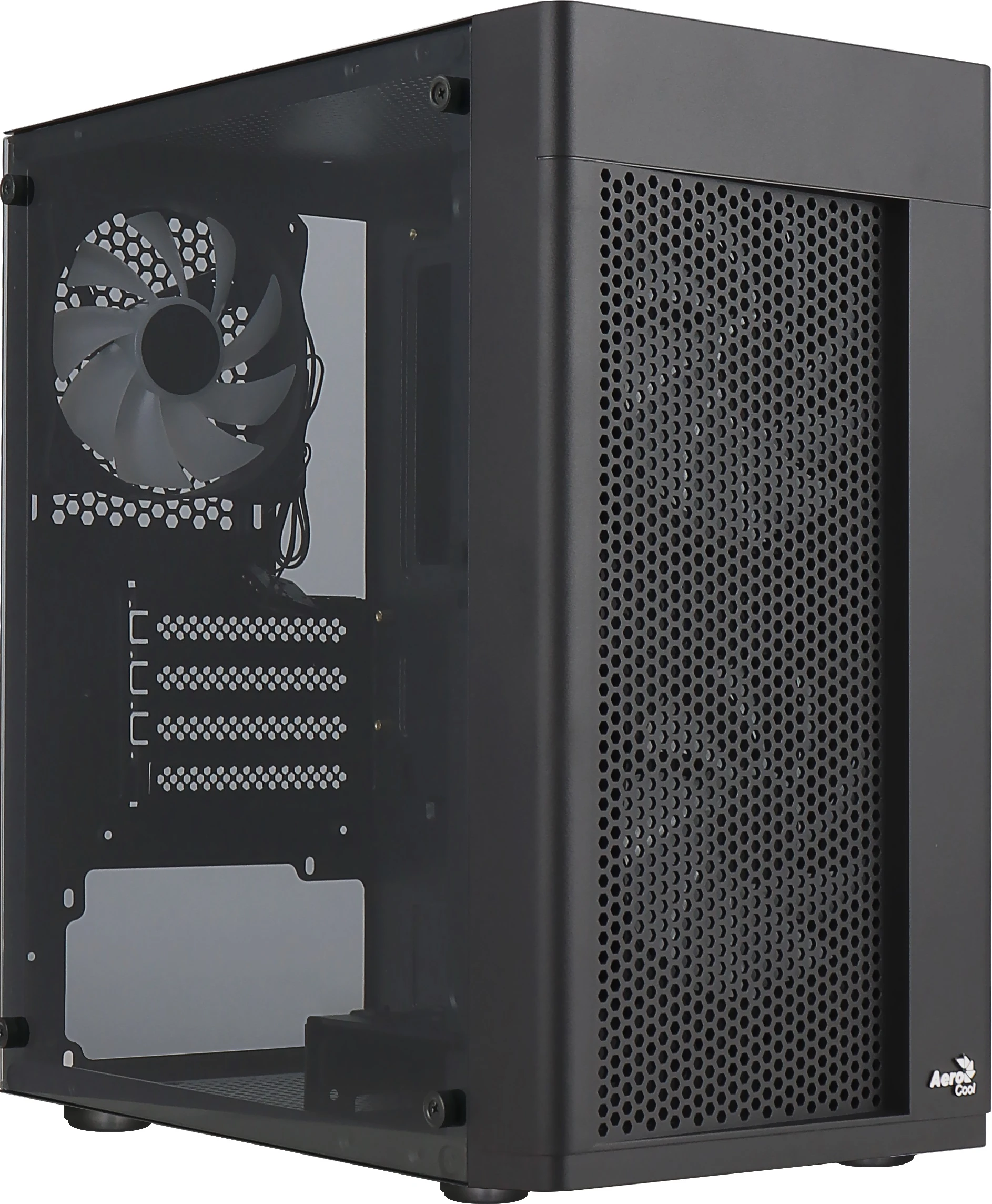 AeroCool Hexform-G-BK-v2 (ACCX-PV38004.11) Black 600W (UA) Типорозмір: Mini-Tower; Форм-фактор