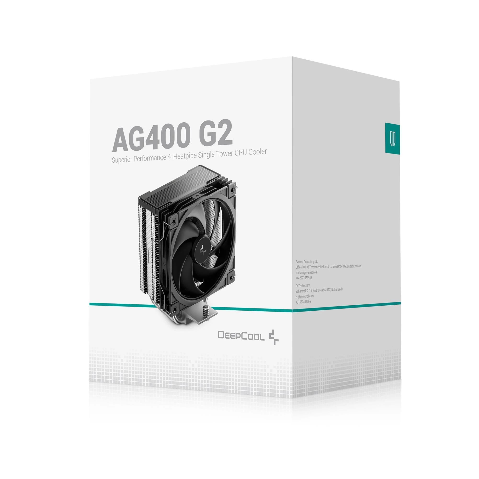 Кулер процесорний DeepCool AG400 G2 (R-AG400-BKNPMG2-G) (UA) Тип: кулер; Призначення: для
