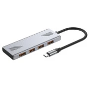 USB-хаб Gembird USB Type-C 4-в-1 (UHB-CM-U310-A4-01) (UA)