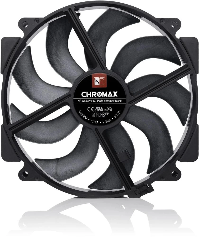 Вентилятор Noctua NOCTUA NF-A14x25r G2 PWM chromax.black (UA)